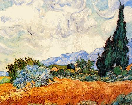 Vincent Van Gogh Wheat Field With Cypresses Germany oil painting art